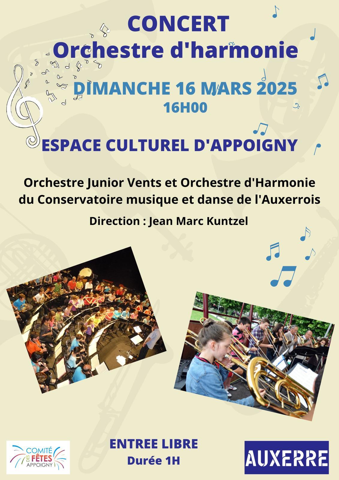 Affiche concert 16 mars 25