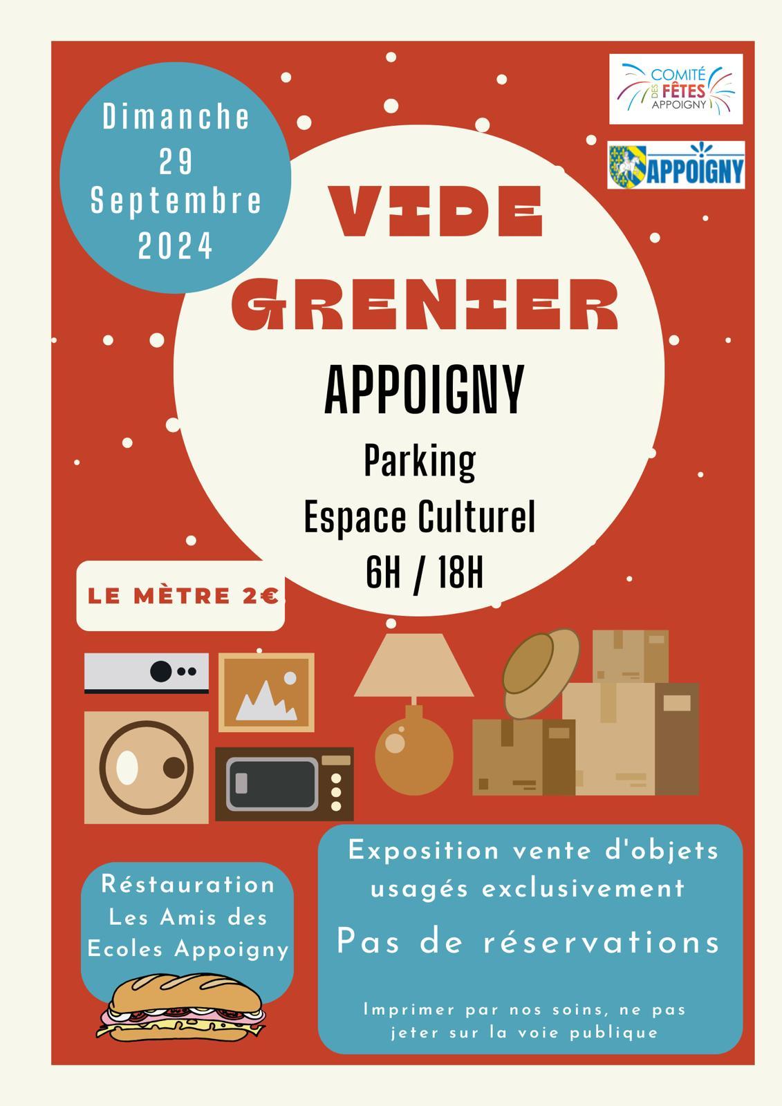 Affiche vide grenier